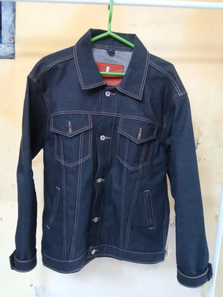 Jaket raw denim trucker 15.5 OZ