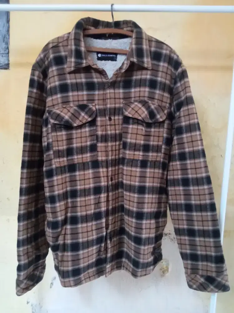 Jaket flanel sherpa