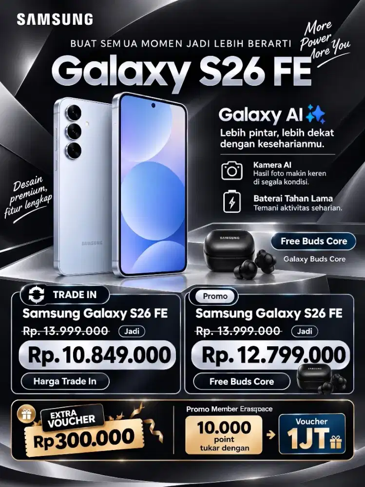 Samsung galaxy S26fe 8/256 bisa cicilan dan tukar tambah