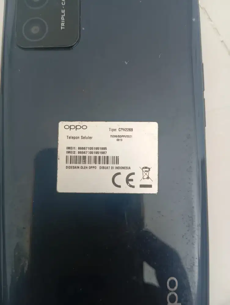 Dijual hp oppo A16 lcd pecah