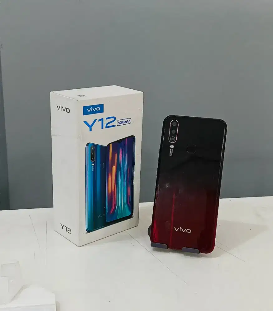 vivo y12 3/32 ,fulset,no minus,belum bongkar,seken fisik mulus,