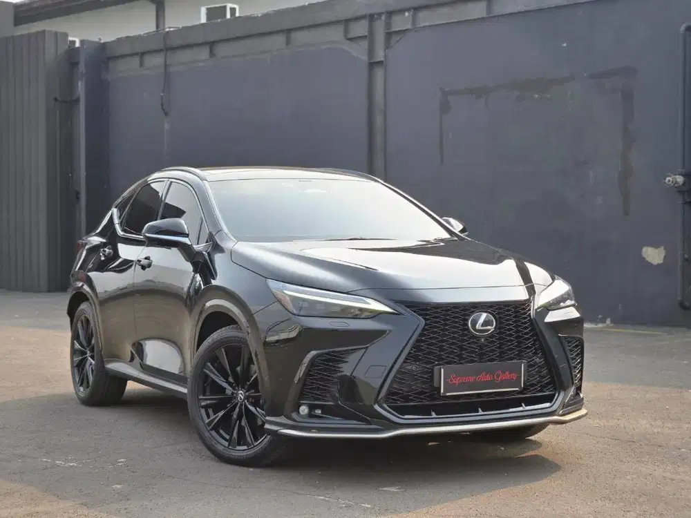 Lexus NX350H F Sport 2023  Black on red-black