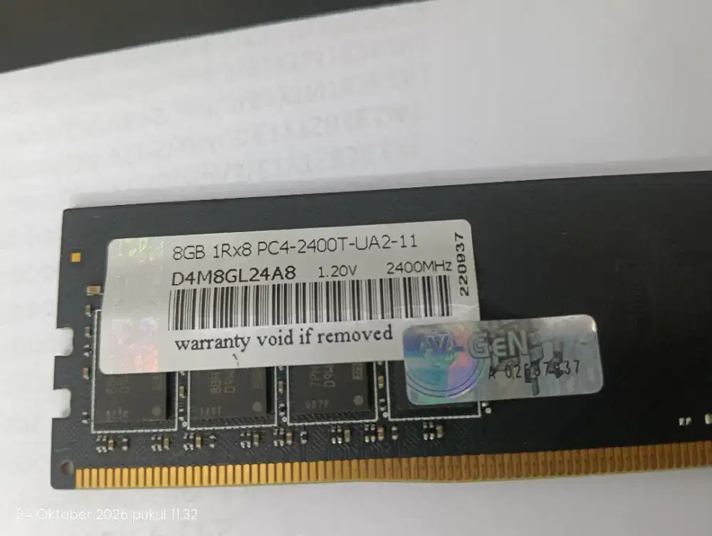 RAM V-Gen Rescue DDR4 8GB PC4-2400T