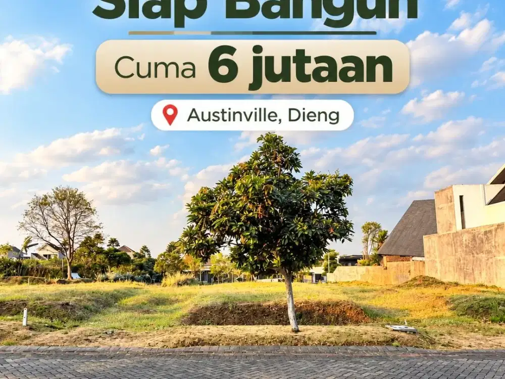 Dijual Tanah Kavling Siap Bangun di Austinville Dieng Malang
