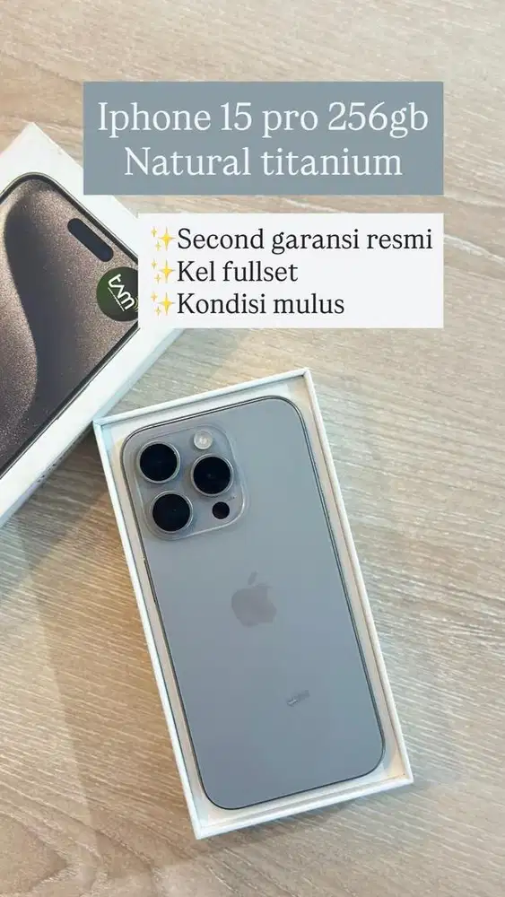 iphone 15 pro 256gb natural ex ibox