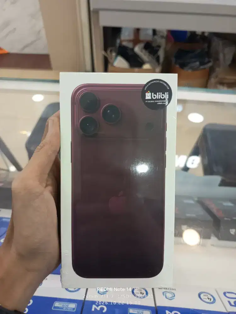 IPHONE 18 PRO BURGUNDY 256 GB GARANSI RESMI