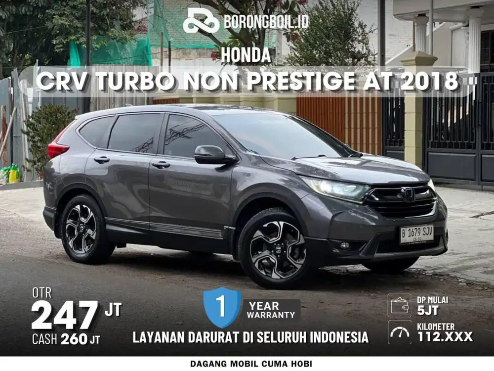 SUV Turbo Kemcang | Honda CRV Turbo Metik 2018 Abu