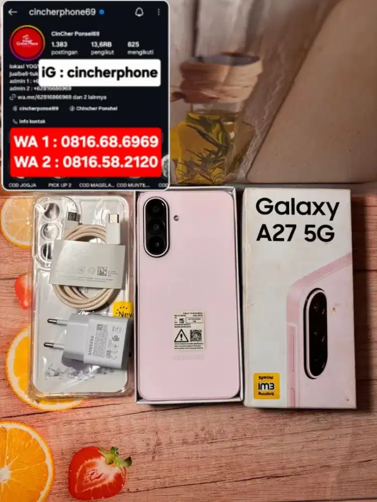 Jual HP likenew SAMSUNG A27 5G 8/256 istimewa grns  28-08-2027