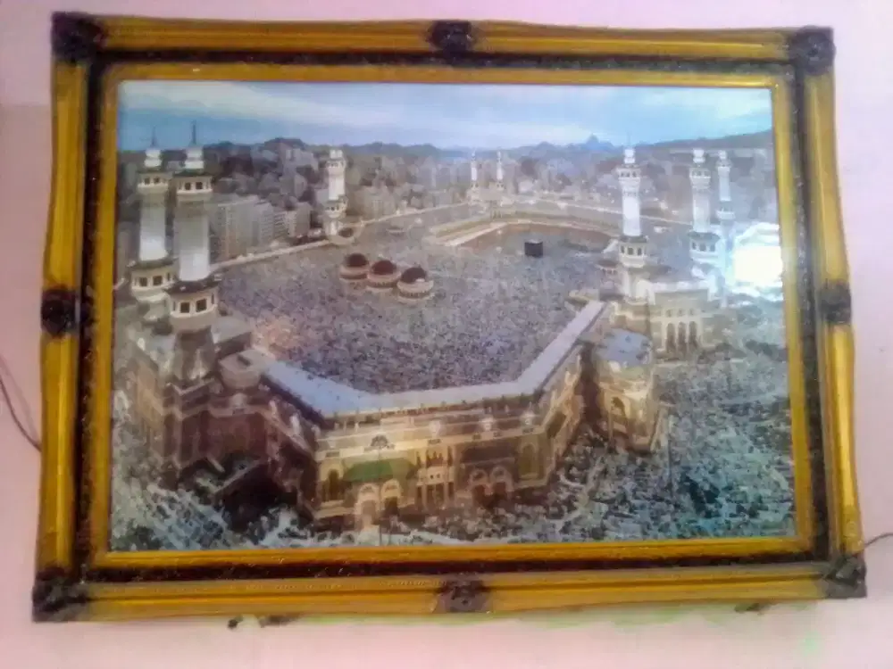 Pajangan Pigura Kayu Mekah Masjidil Haram