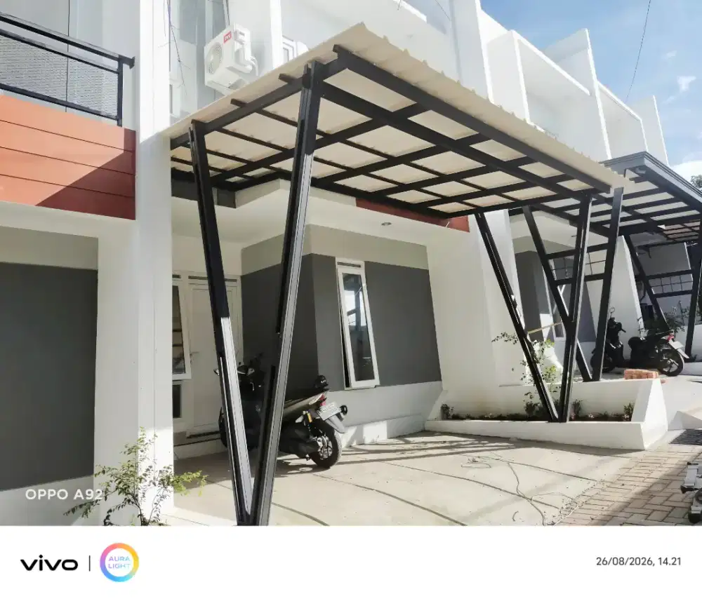 Kanopi baja ringan atap upvc