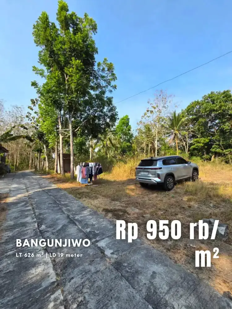 Dijual Tanah di Lingkungan Asri dekat Jiwa Jawi Bangunjiwo
