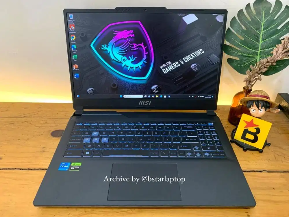 Laptop Gaming MSI Cyborg 15 Core i5 gen12 RAM 16 DDR5 Nvidia RTX 2050