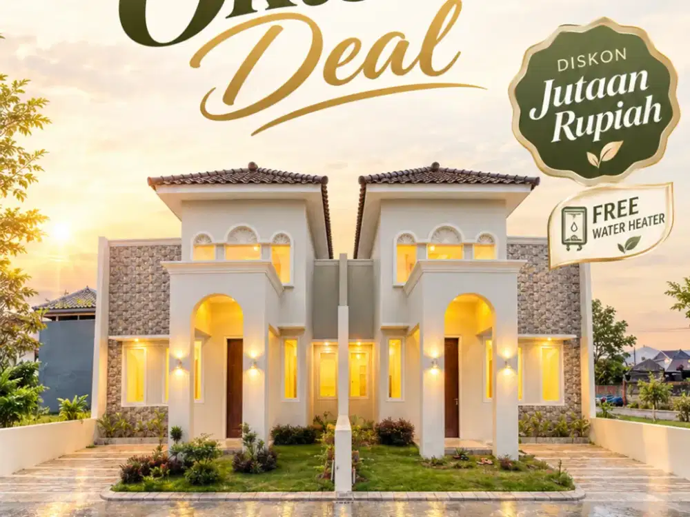 HUNIAN 1 LANTAI HARGA 700 JT AN BONUS WATER HEATER LOKASI SUKUN KOTA MALANG