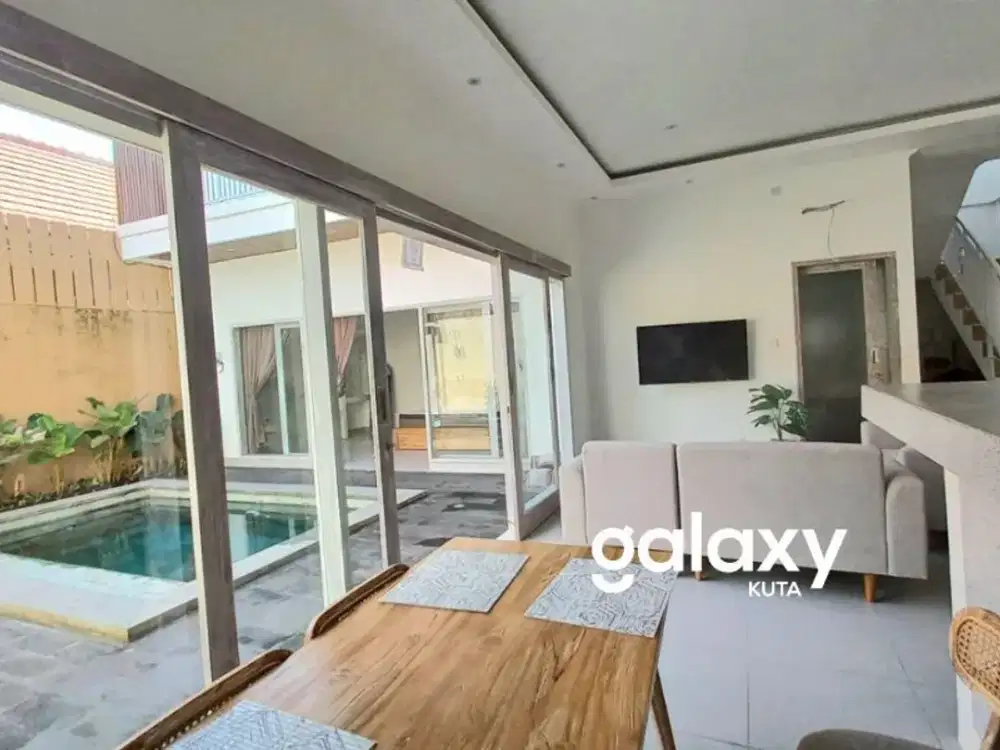 villa baru 3 kamar tidur di padonan canggu disewakan