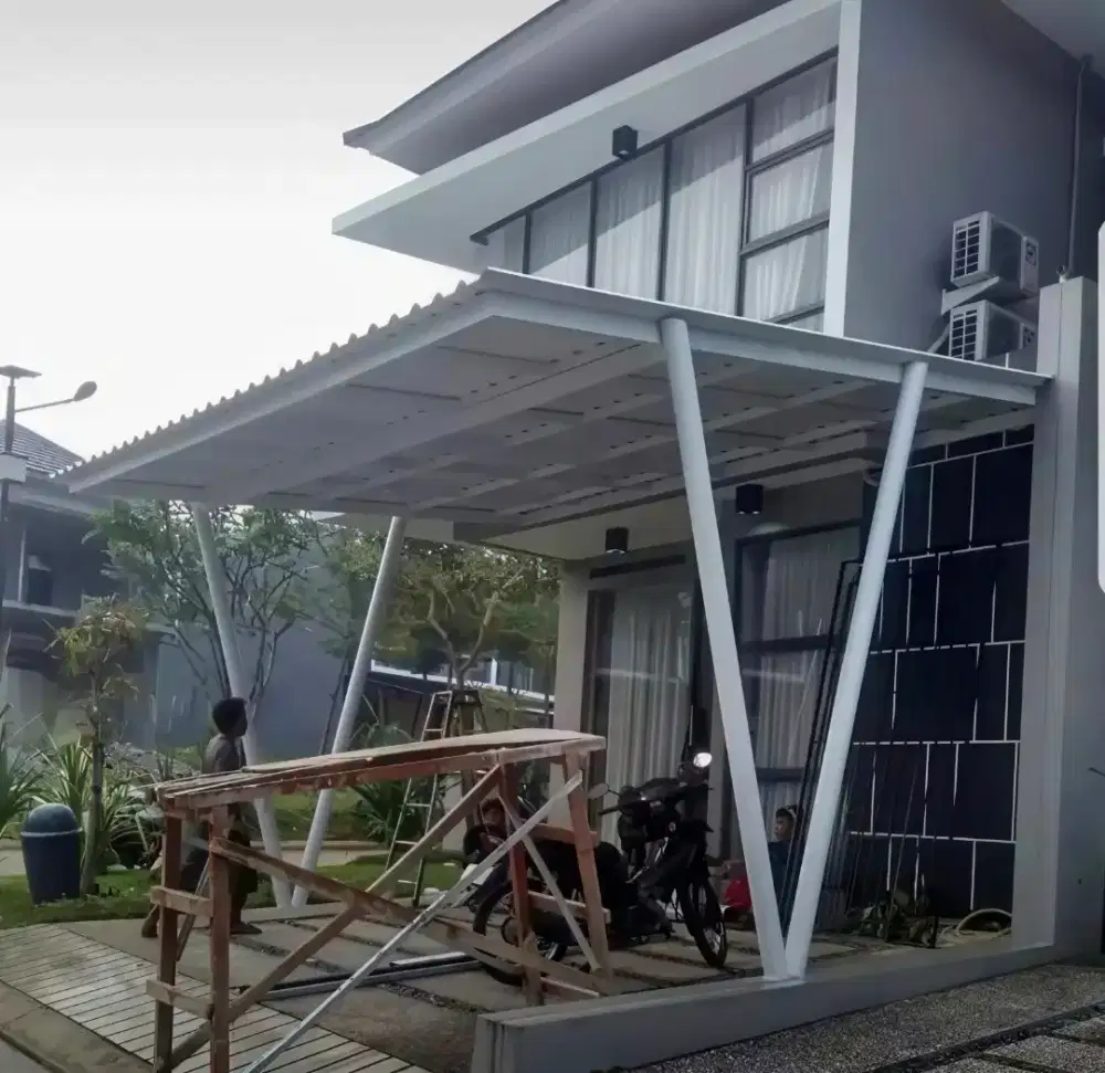 Kanopi baja ringan atap upvc