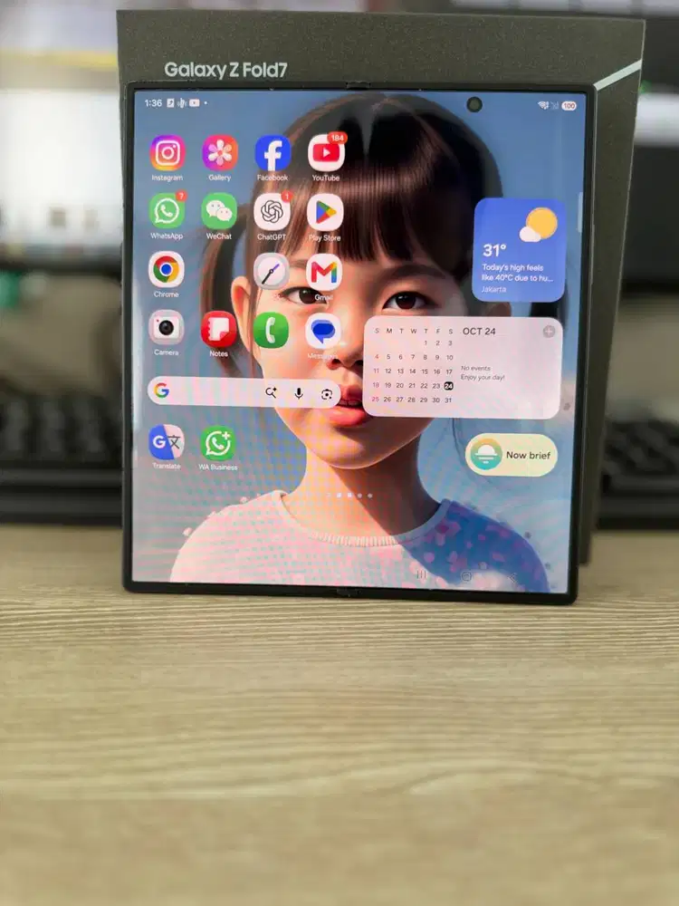 Samsung Z Fold 7 LIKE NEW! Pemakaian Cewek, Super Mulus, Jarang Pakai