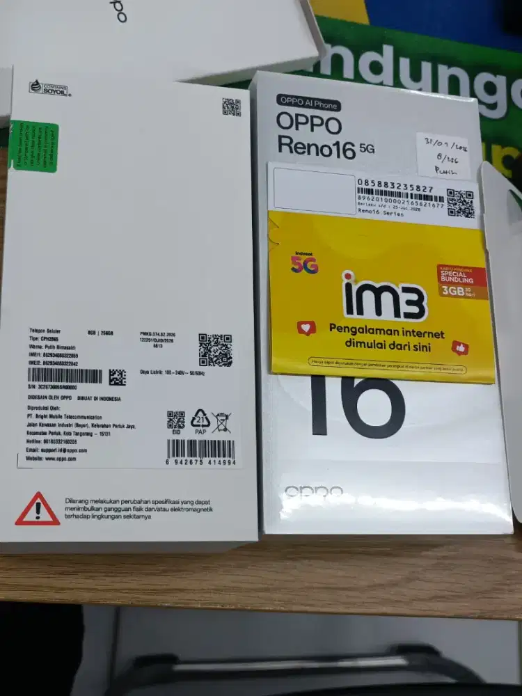 READY OPPO RENO 16 5G 8/256GB | NEW SEGEL | CASH/CICILAN