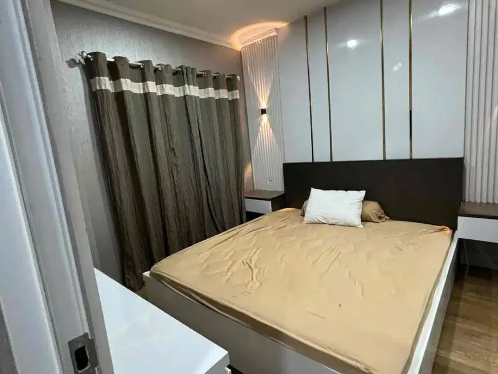 Dijual Apartment City Resort lantai 2 Type 2 br luas 55 m2 semi furnished shmsrs siap huni!! Ayo tinggal bawah koper!! Ayo survey & nego yuk!!