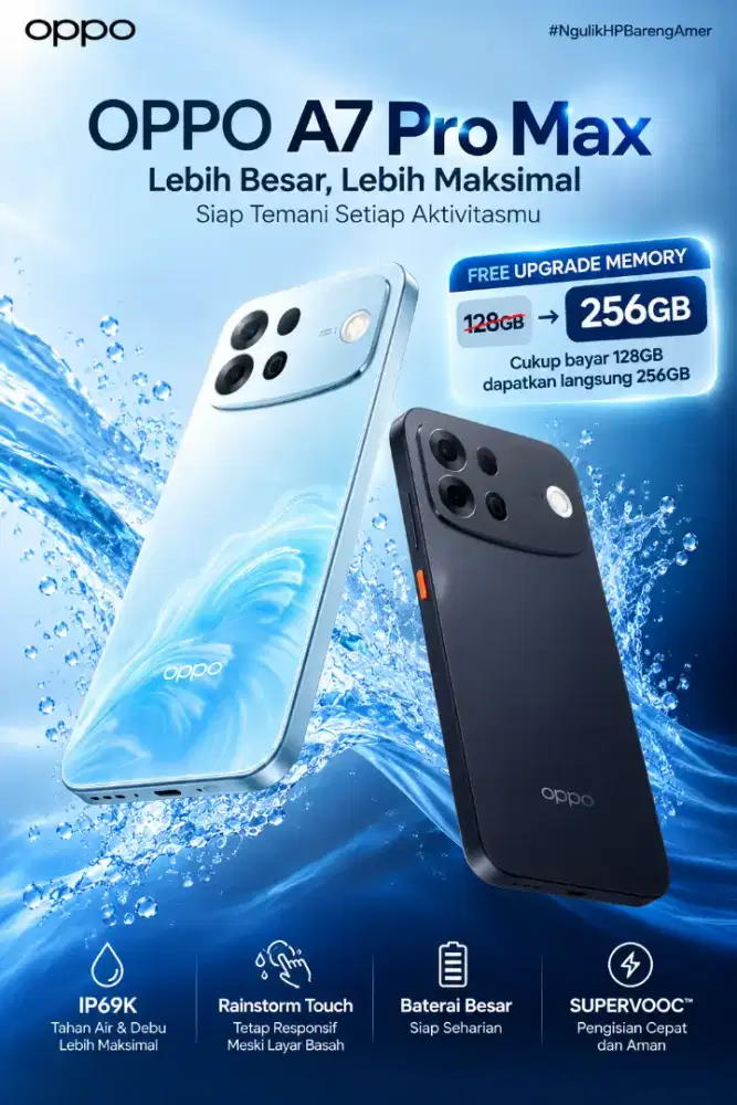 READY OPPO A7 PROMAX 5G 8/256GB | NEW SEGEL | CASH/CICILAN
