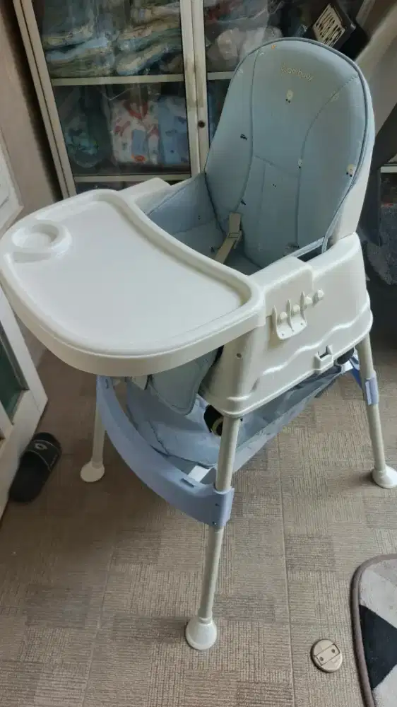 Jual High Chair / Kursi Makan Bayi Sugarbaby Mulus - Baby Blue