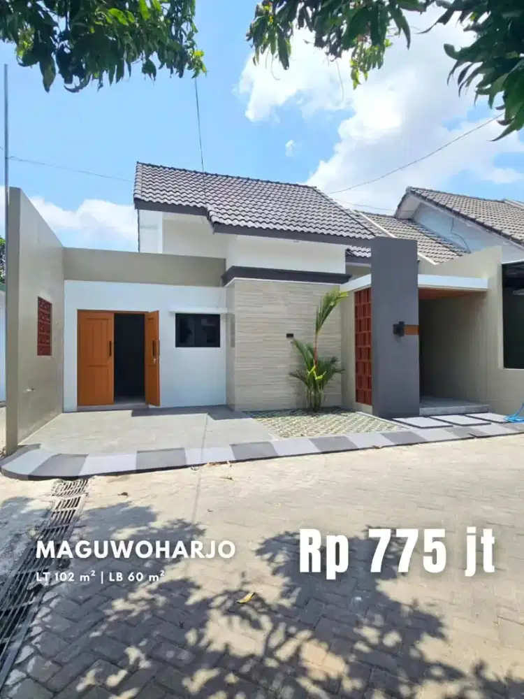 Dijual Rumah Modern Minimalis dekat Masjid di Maguwoharjo