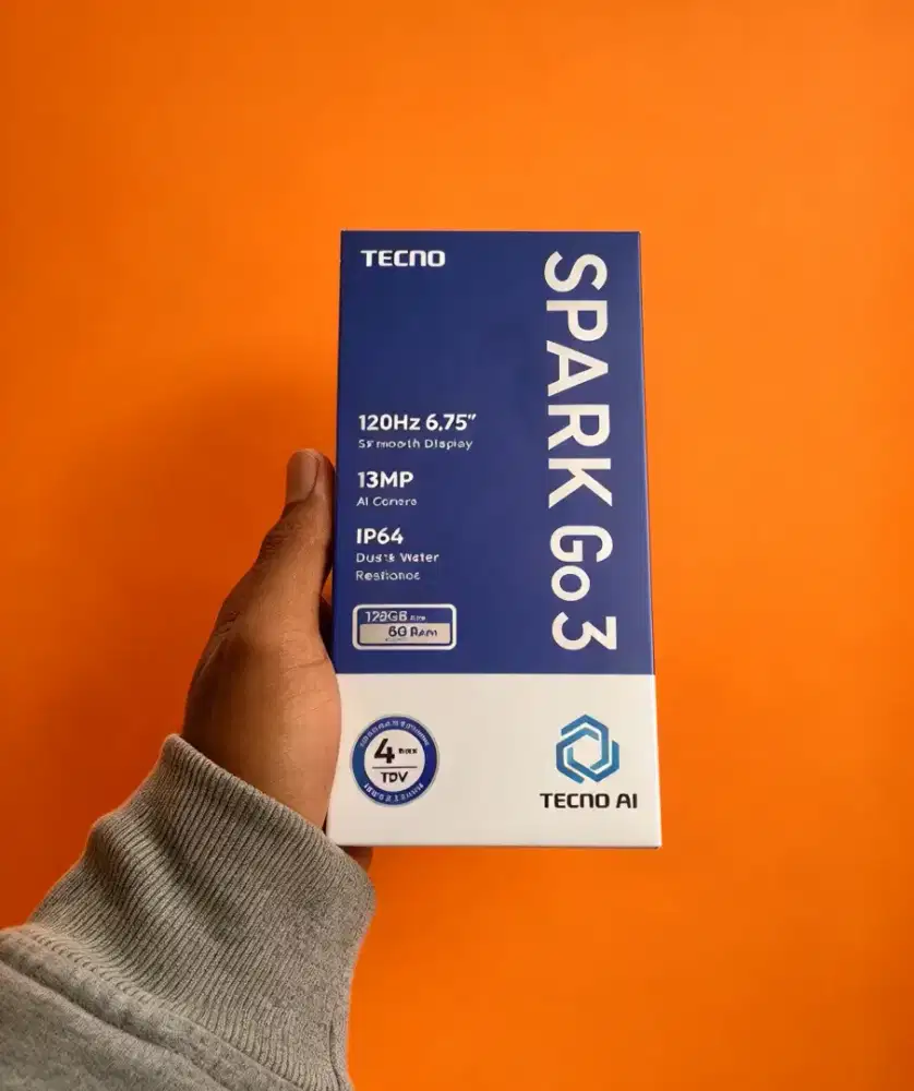 [ Fast respon WA ] Tecno Spark GO3 4+4/128 Garansi resmi 13bln