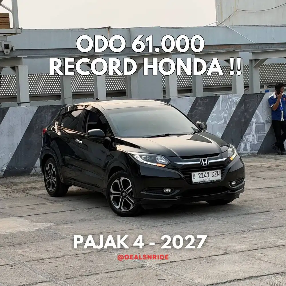 ODO 61.000 ANTIKK !! PAJAK 4/2027 HONDA HRV 1.8 PRESTIGE 2018 MULUS