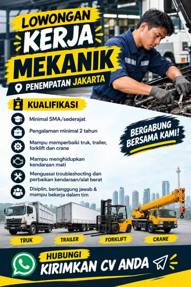 Lowongan Kerja Mekanik