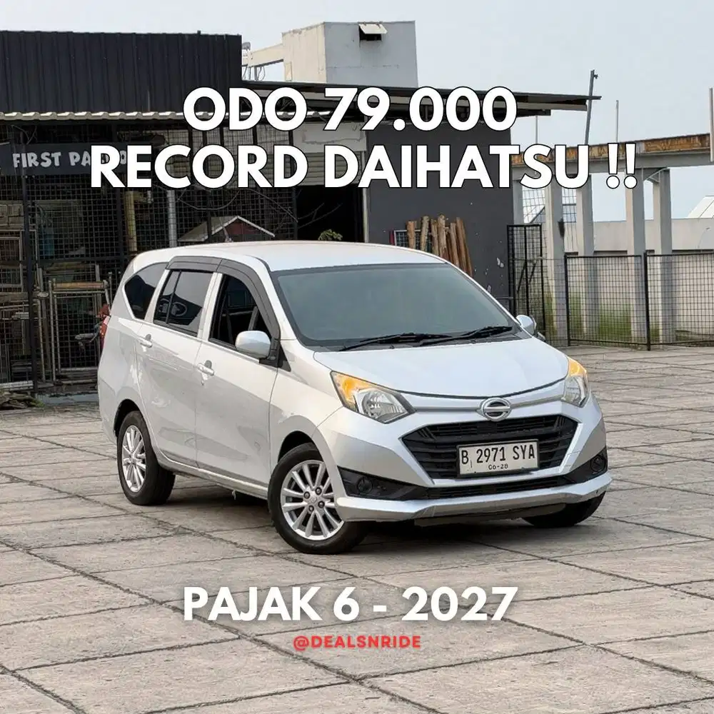 ODO 79.000 ANTIKK !! PAJAK 6/2027 DAIHATSU SIGRA X AT 2018 MURAH MERIA