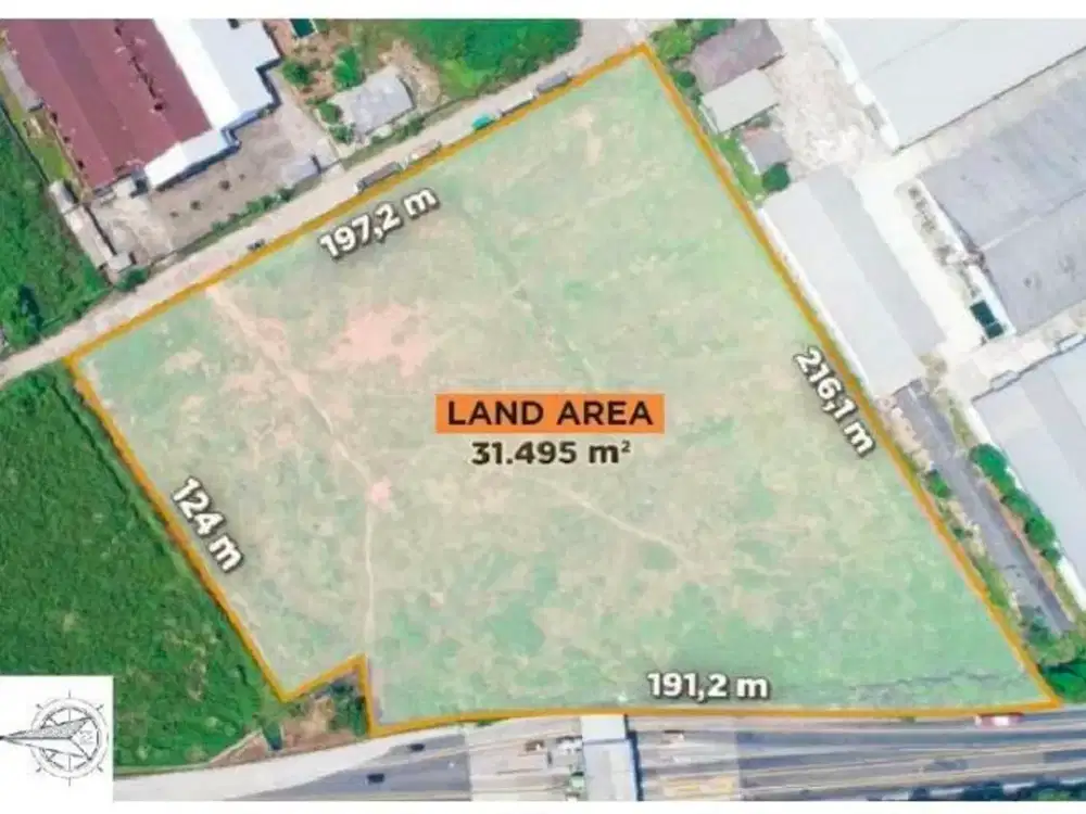 Dijual Murah Lahan Komersil Luas 3,1 Ha di Karawang Timur, Sekitarnya Gudang, Pabrik, Karoseri , Dan Juga Akses Tol