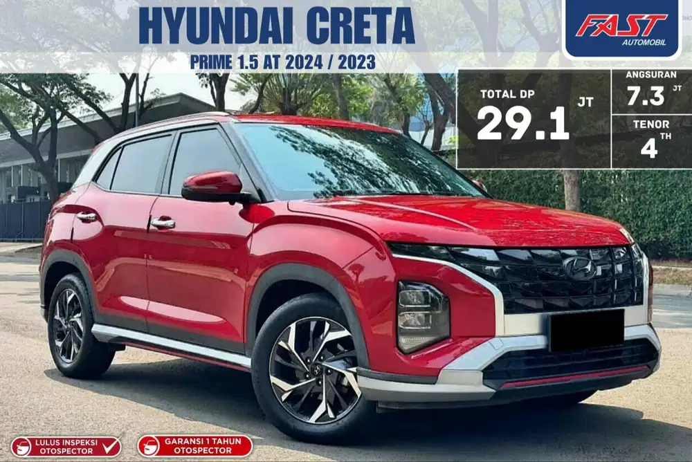 GARANSI 1TH HYUNDAI CRETA PRIME 2024 / 2023 1.5 PANORAMIC LOW KM.19RB