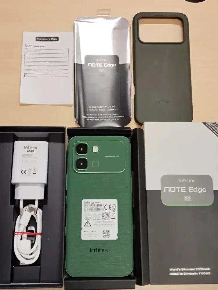 Infinix Note Edge 5G ram 8/256 fullset mulus no minus
