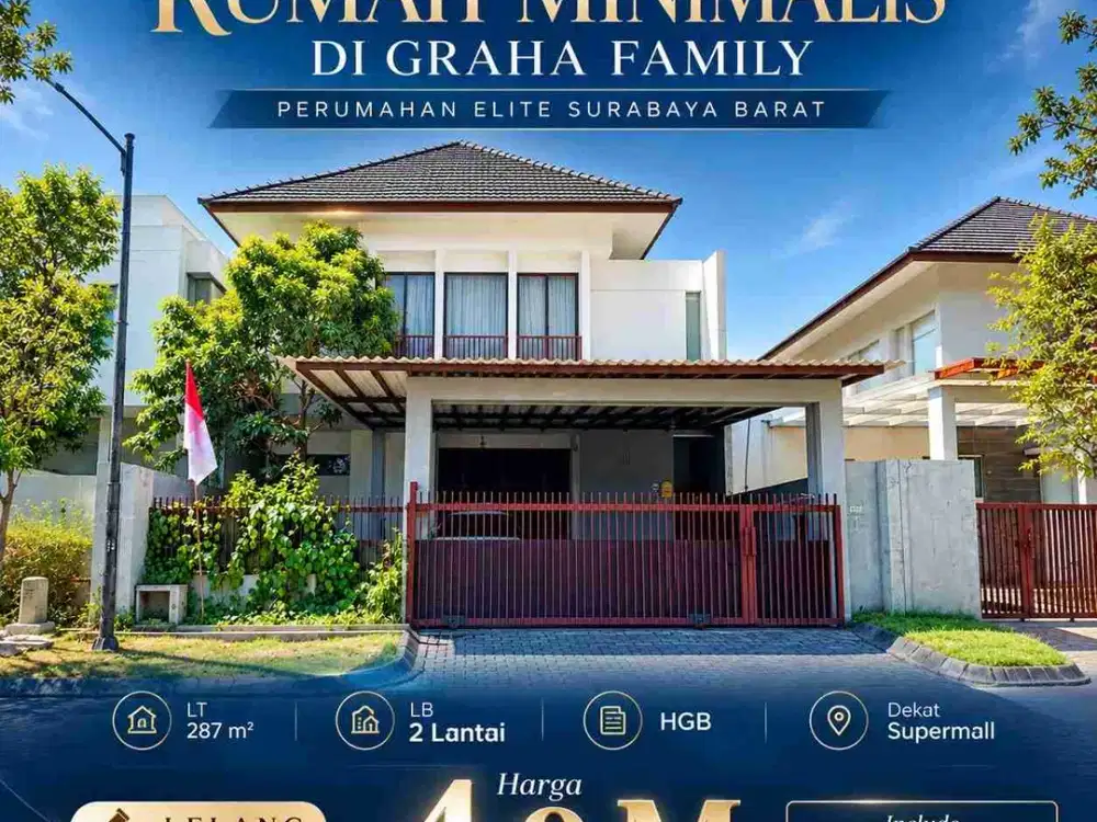 DIJUAL CEPAT MURAH Rumah murah minimalis mewah Graha Family