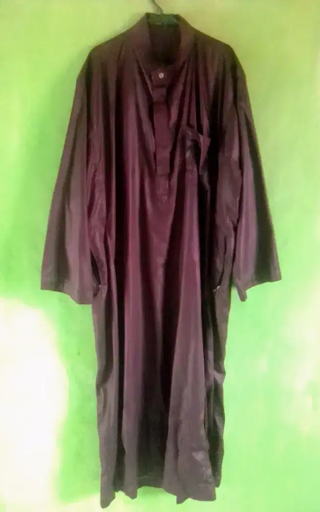 Gamis Pria Second Al-Fiqi Ukuran L Warna Coklat Tua