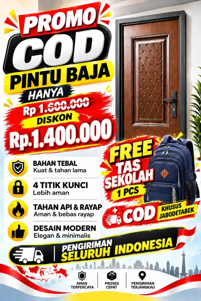 PINTU BAJA KUAT KOKOH ANTI RAYAP JOSJIS