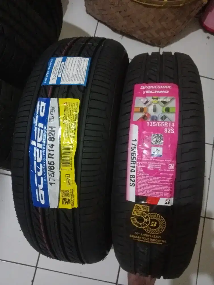 Jual ban accelera ecoplus tubeless baru 175/65/14 nik 2026