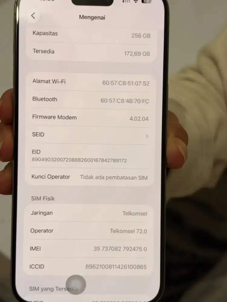 Iphone 15 pro max 256Gb resmi