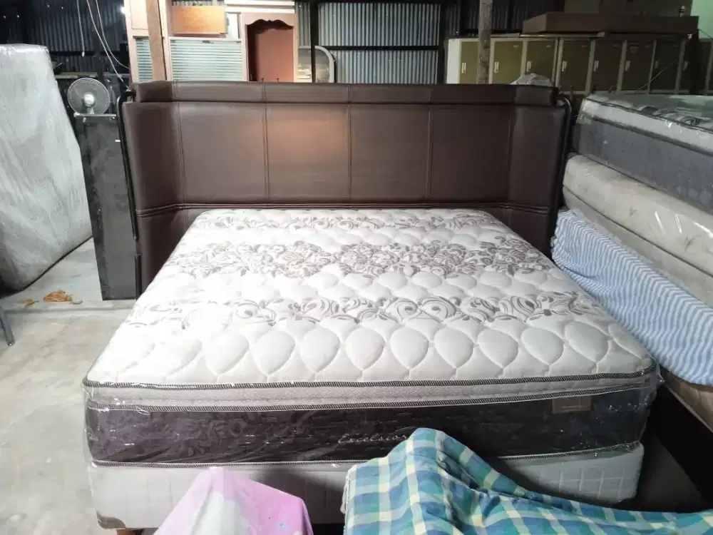 SPRINGBED LADY AMERICANA TYPE EXELCIOR 6 KAKI FULL SET BEKAS 95%