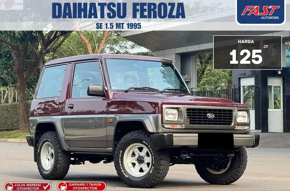LOW KM.26RB NOPOL AD ANTIK DAIHATSU FEROZA SE 1995 1.5 MT