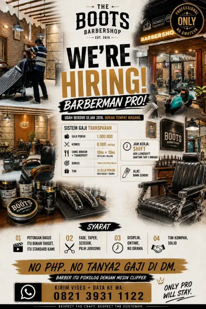 LOWONGAN KAPSTER BARBERMAN