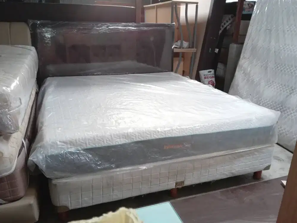 SPEINGBED KASUR INFORMA SLEEP 6 KAKI FULL SET KONDISI BEKAS 95%