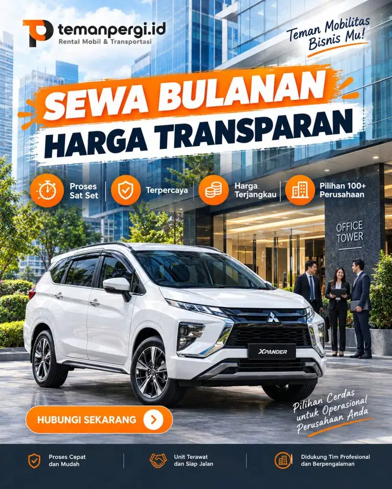Butuh Sewa Mobil Bulanan, Solusinya Temanpergi.id