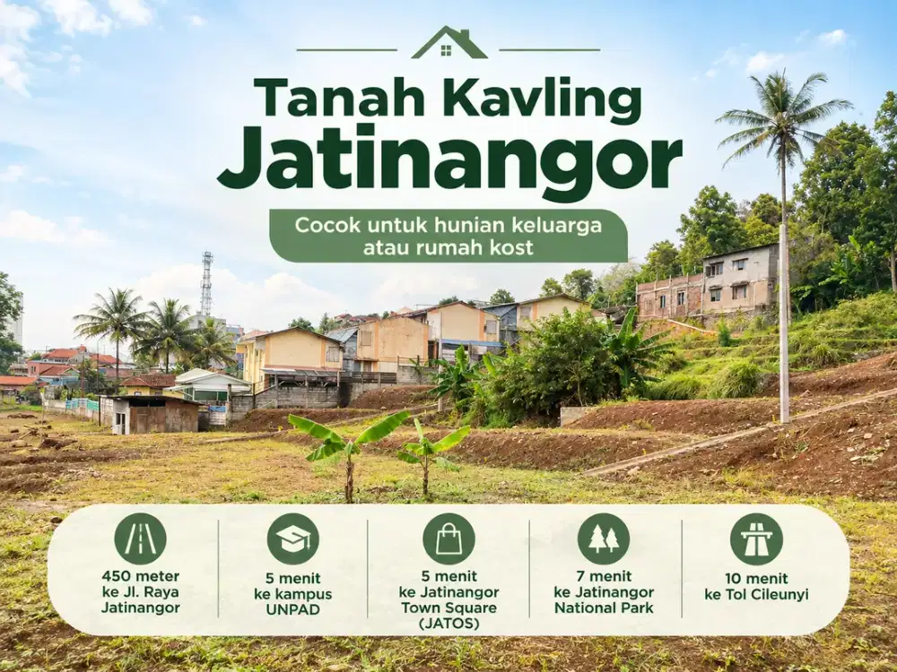 Tanah Kavling Jatinangor Luas 227 m² - Dekat UNPAD