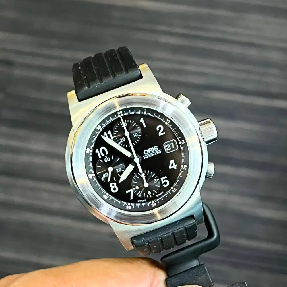 ORIS BC3 BIG Crown Chronograph Black Dial Ref. 7511