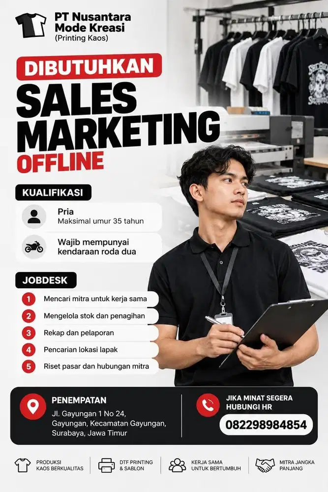 Lowongan kerja Sales