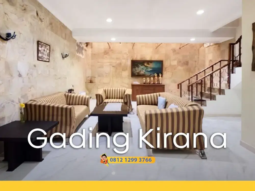 Rumah cantik Gading Kirana Kelapa Gading dekat Janur Elok Sunter