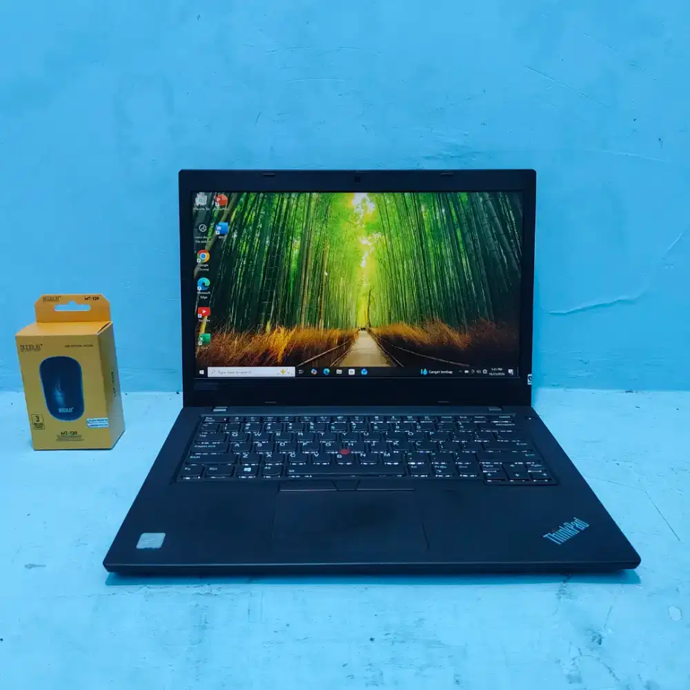 Laptop Lenovo Thinkpad Slim CORE I5 GEN 8 Ram 8GB Siap pakai Win 10Pro
