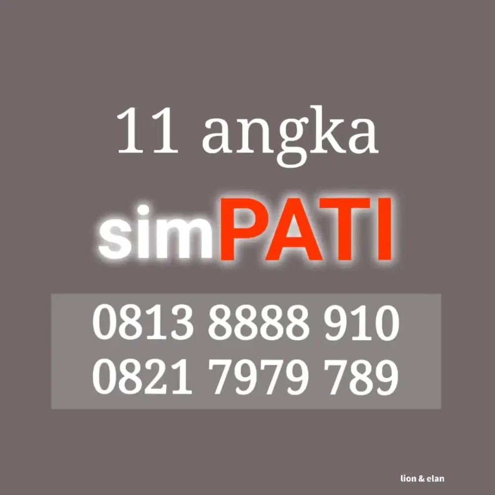 11 angka nomor cantik