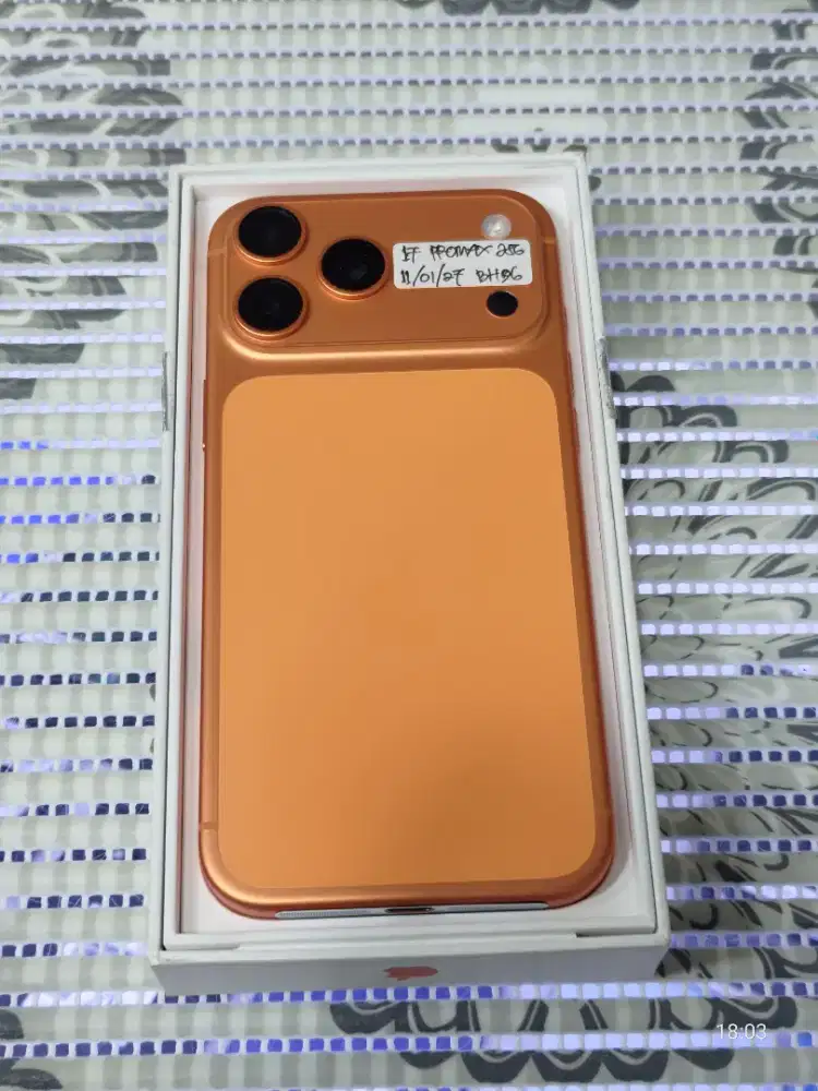 iPhone 17 Pro Max 256 Gb Garansi Resmi BH 96%