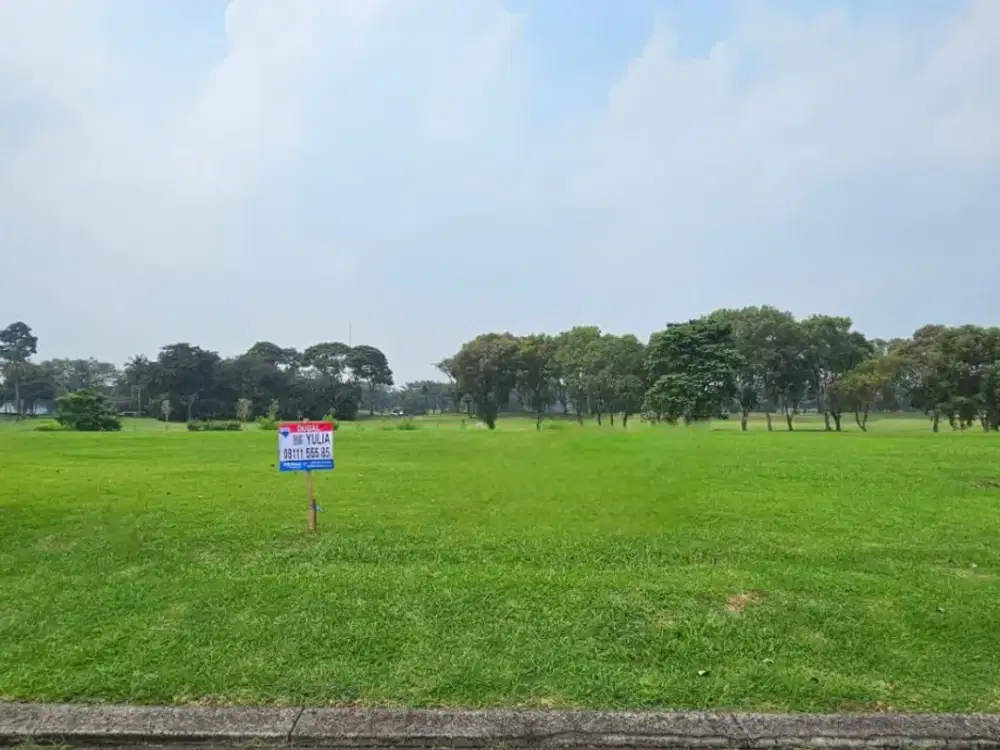 Barang langka!! Di Jual kavling dengan view fantastis hadap danau dan lapangan golf di suvarna sutera cluster puri ayu